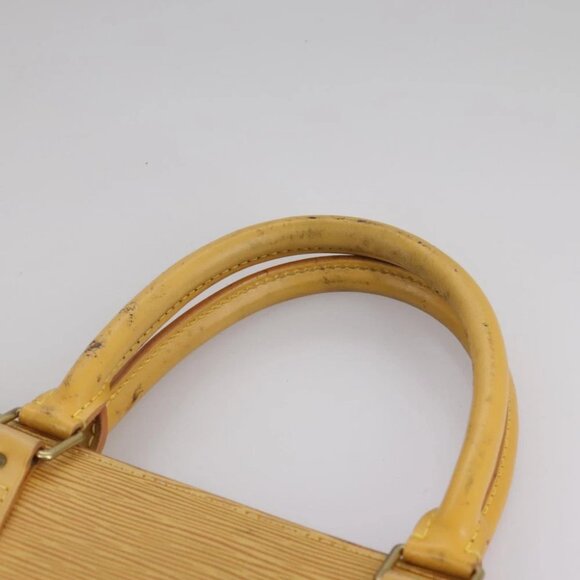 LOUIS VUITTON Epi Sac Plat Hand Bag Yellow - Picture 10 of 15